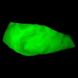 Custard Jadeite Swirl Art Glass Cullet Uranium Slag Glass #5GX114‎